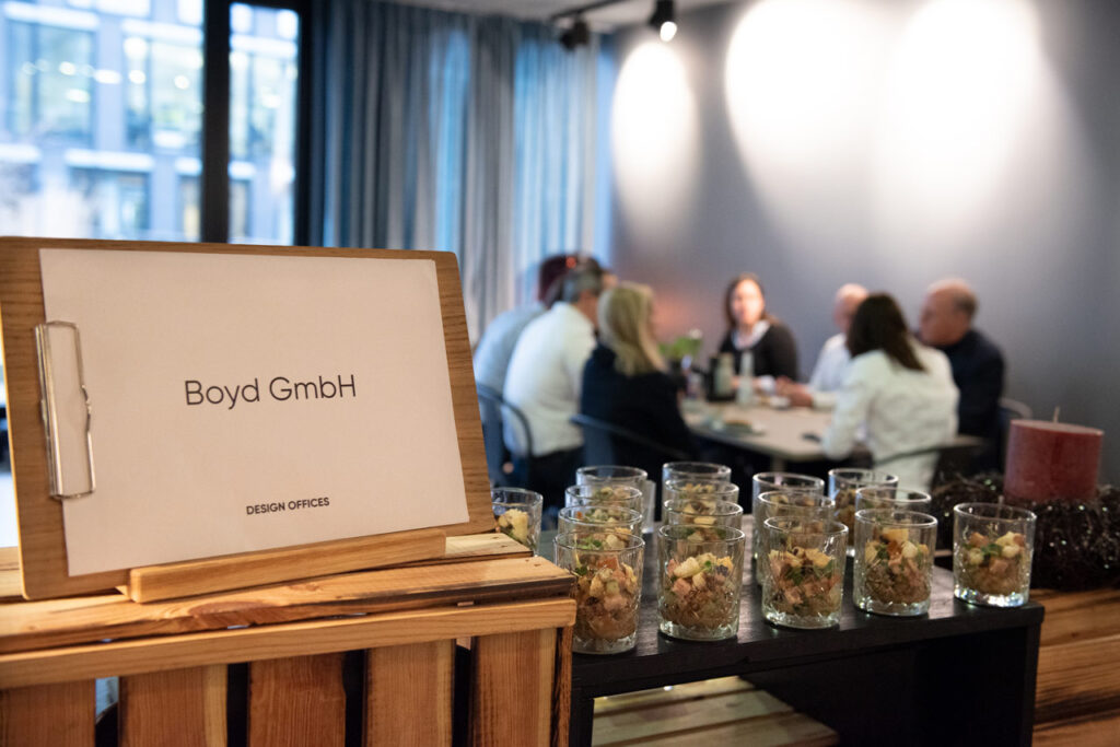 Veranstaltungsfotografie bei Kai Boyd -Fürhungskräftecoaching in den Design Offices