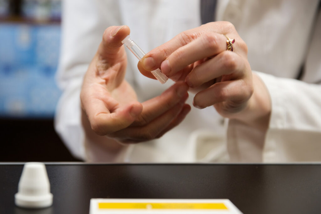Imagefoto vom Profifotografen, Detailaufnahme im Labor einer Apotheke in München